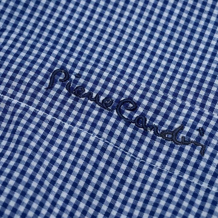 HÀNG SẴN - Áo sơ mi ngắn tay Pierre Cardin họa tiết kẻ ca rô