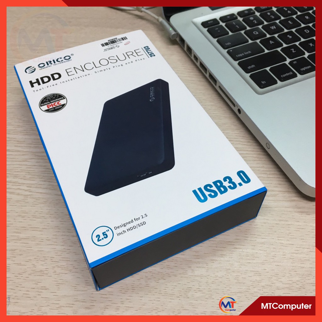 Box ổ cứng ORICO 3.0 SSD HDD 2.5 chất lượng cao, Hộp đựng ổ cứng cao cấp Orico 2.5 inch 3.0 - SATA to USB 3.0