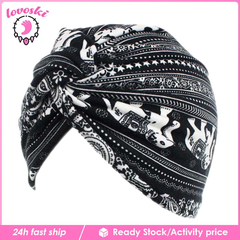 Khăn Turban Cotton Quấn Đầu Chống Rụng Tóc Cho Nữ