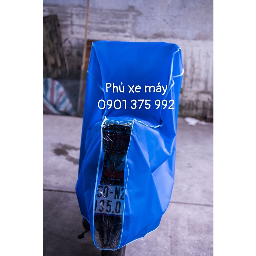 Áo Trùm Xe Máy (Màu Xám & Màu Xanh)