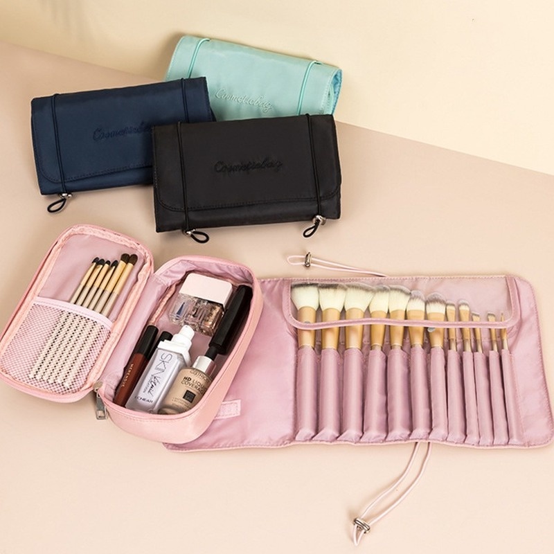 Túi Đựng Cọ Trang Điểm Bằng Nylon Chống Thấm Nước Đa Năng Tiện Dụng