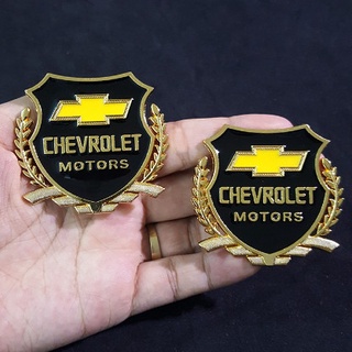 Bộ 2 miếng dán logo kim loại logo các hãng xe- MOTOR bông lúa - Kia,Mazda,Hyundai....