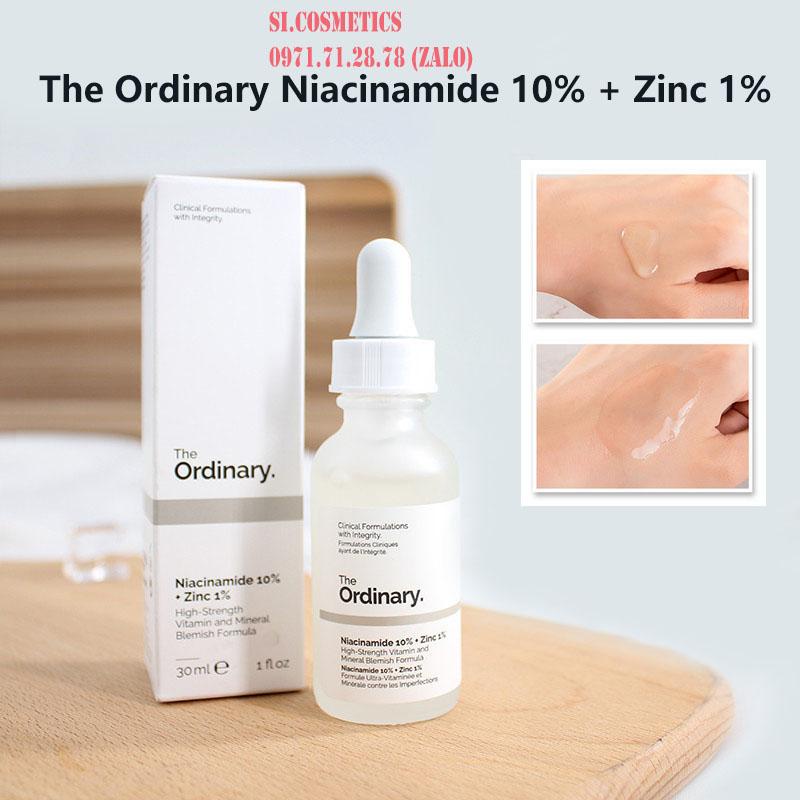 Tinh chất The Ordinary Niacinamide 10% + Zinc 1% giảm mụn giảm thâm