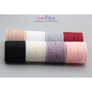 Set 5M Ren lưới hoa nhiều màu cỡ 4cm, phụ liệu may mặc, phụ kiện tóc, nơ kẹp, nơ bờm, viền váy áo