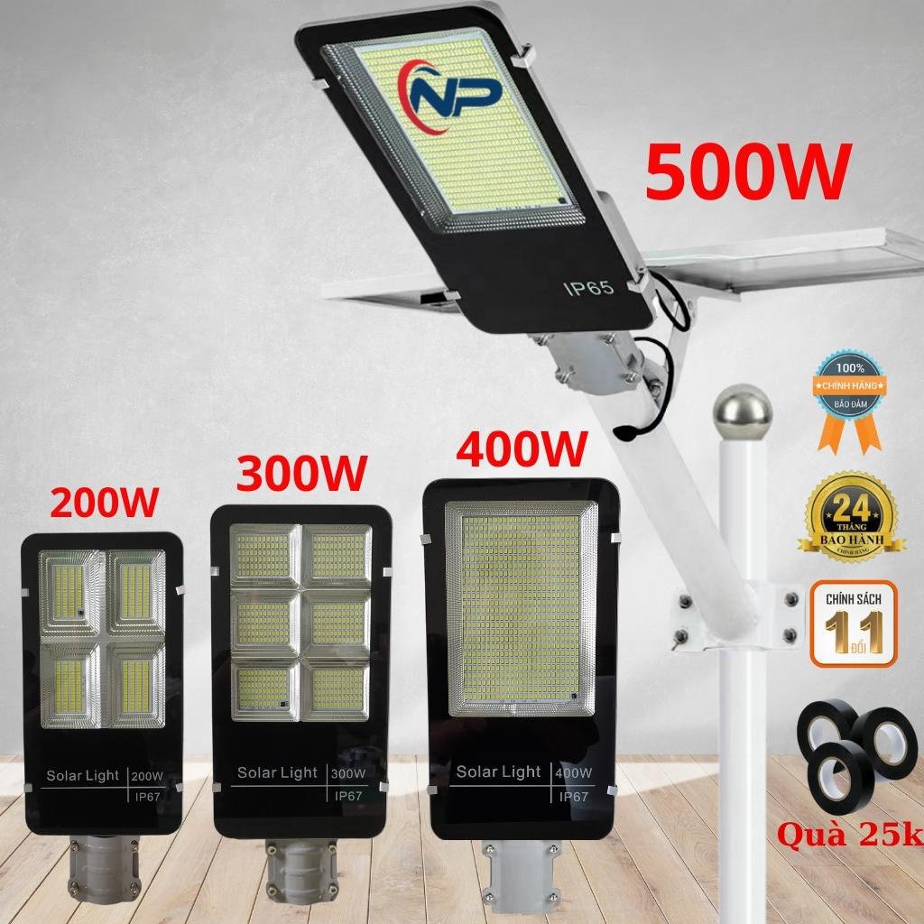 Đèn Năng Lượng Mặt Trời Sân Vườn,Đèn Đường Bàn Chải 200W,300W,500W Có Điều Khiển Từ Xa, Chống Nước IP67