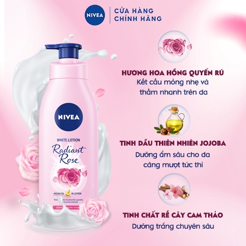 Sữa Dưỡng Thể Giúp Dưỡng Trắng Da Nivea Radiant Rose 350ml - 85707