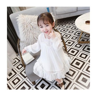 Hàng Tết - Váy ren trắng tiểu thư cho bé gái 6-25kg