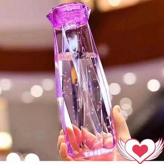 BÌNH NƯỚC THỦY TINH KIM CƯƠNG 400ml