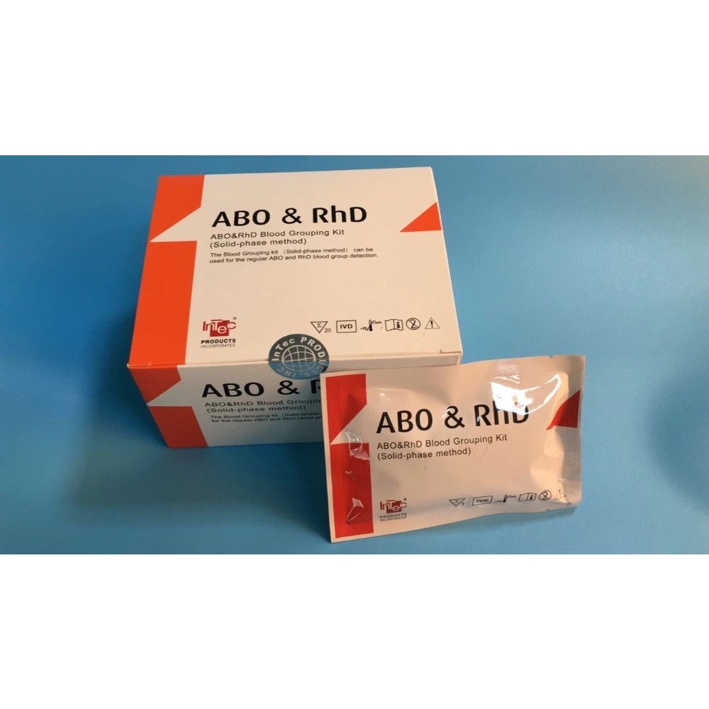 Bộ dụng cụ gói xét nghiệm nhóm máu HỆ NHÓM MÁU ABO & rhD tại nhà đơn giản (đơn vị gói)