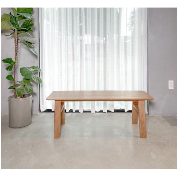 Ghế Băng Gỗ Cao Su Tự Nhiên Nguyên Khối MOHO FYN