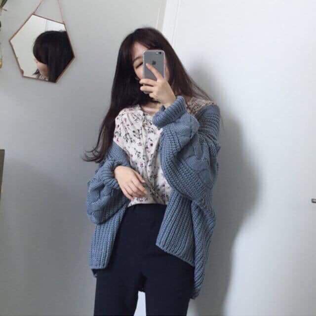 Áo Khoác Nữ Cardigan Len R.e.t.r.o Thu Đông Ul.z.za.ng