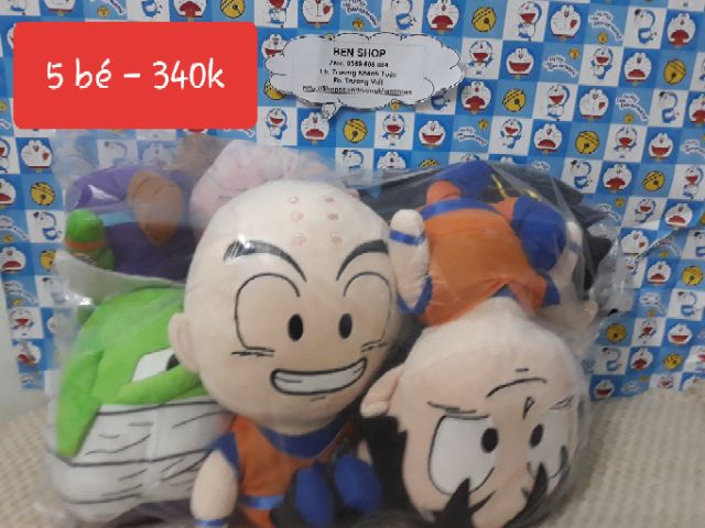 Set gấu bông 7 viên ngọc rồng 6 bé y hình, shop sale mạnh mỗi set giảm 50k👌👌👌