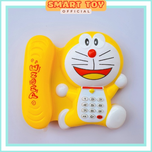 Đồ chơi đàn ghita, điện thoại bàn hình Doreamon dùng pin phát nhạc vui nhộn cho bé