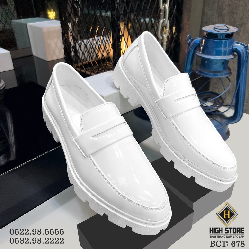 Giày da nam nhập khẩu thiết kế độc quyền  , đế cao su nguyên đúc  - BCT : 678