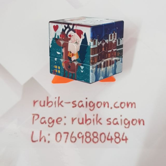 Rubik 3x3 hình noel