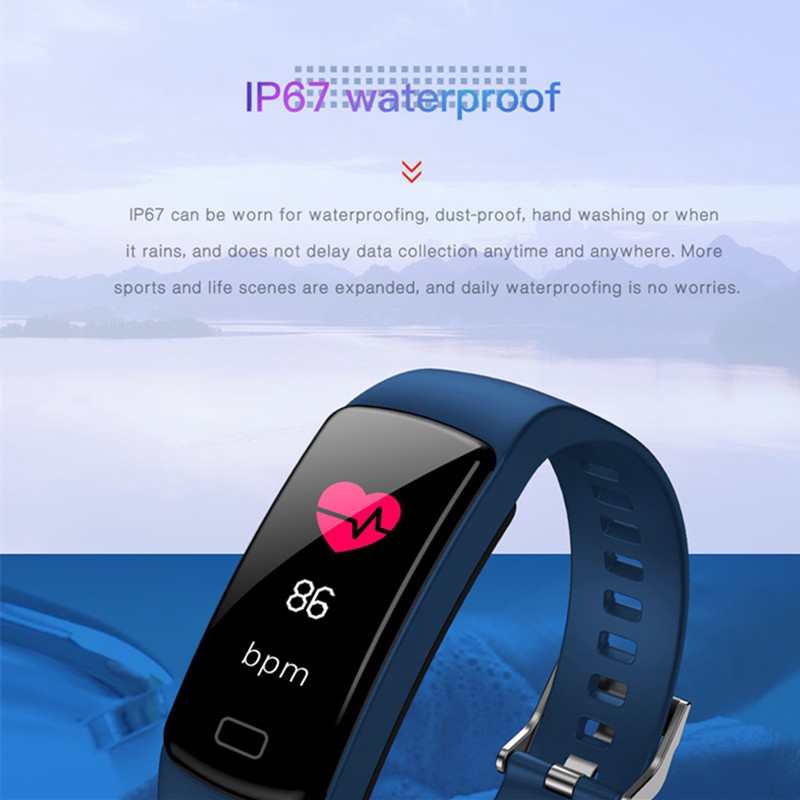 Trình theo dõi hoạt động thông minh Vòng đeo tay nhịp tim Máy đo huyết áp Vòng đeo tay Smartband cho ios Android Berjalan BSW54