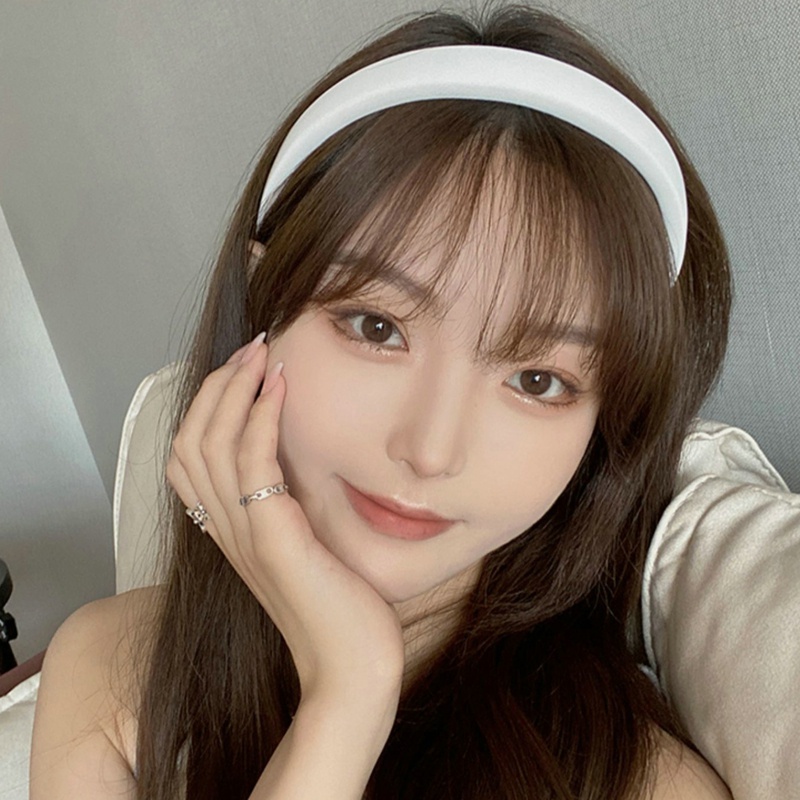 Băng Đô Cài Tóc Bằng Xốp Mềm Co Giãn Phong Cách Retro Dành Cho Nữ timetunnel