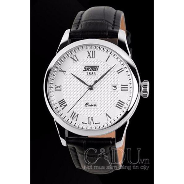 Skmei 9058 dây da, phong cách cổ điển tuyệt đẹp