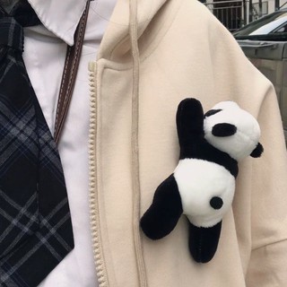 Trâm cài áo, balo, túi xách gấu bông chú gấu trúc Panda nhồi bông xinh xắn