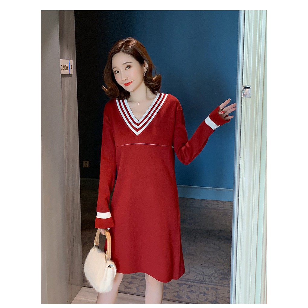 Váy Len Bầu Đầm Bầu Cho Bé Bú A1704