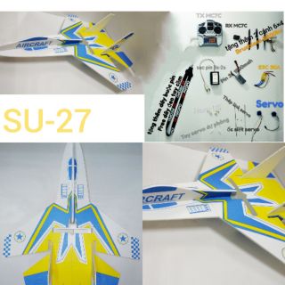 Combo full Máy bay Su-27 điều khiển từ xa ( Microzone 7 ) shop sẽ hướng dẫn ráp và tập bay nếu khách cần