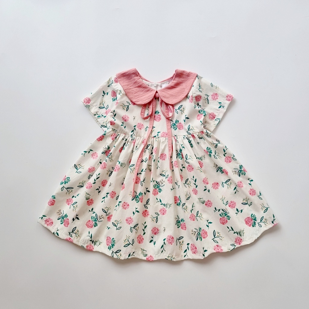 Váy bé gái mùa hè chất liệu mềm mát ⚡ 𝗙𝗥𝗘𝗘𝗦𝗛𝗜𝗣 ⚡ Đầm cho bé gái họa tiết hoa nhí dễ thương