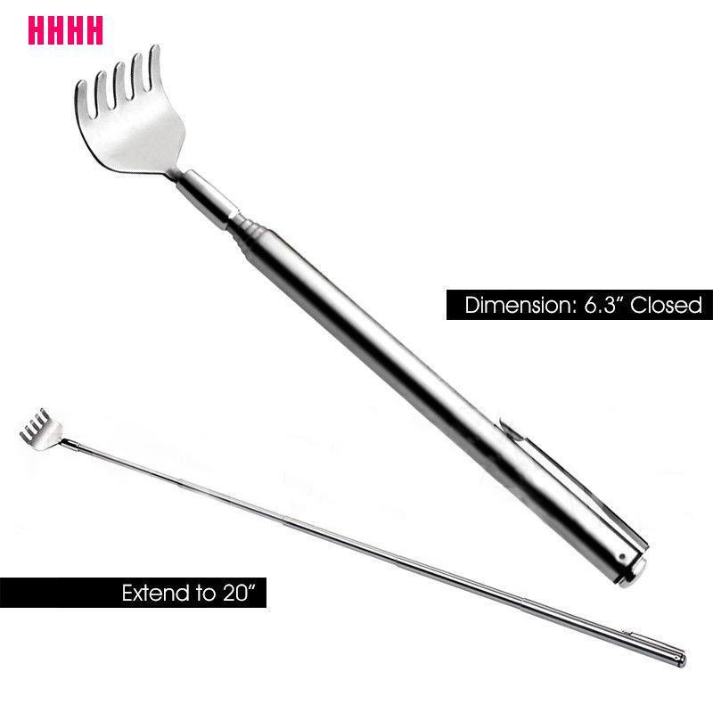 (Hàng Mới Về) Cây Gãi Lưng Bằng Thép Không Gỉ Có Thể Mở Rộng