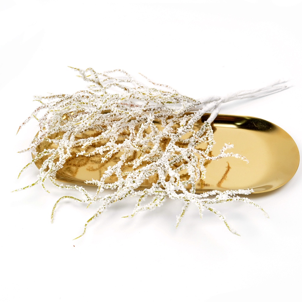 Bộ 6/12 cành thông có tuyết trắng nhân tạo dùng để trang trí đám cưới/tiệc tùng/Giáng Sinh/đồ thủ công tại nhà đa năng