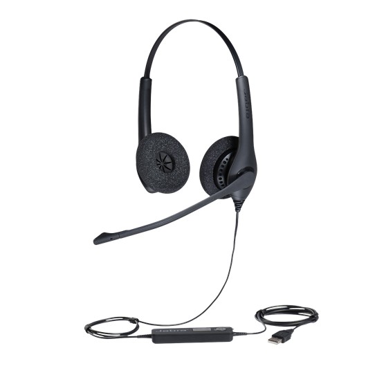 Tai nghe có micro Jabra Biz 1100 Duo USB - Hàng chính hãng