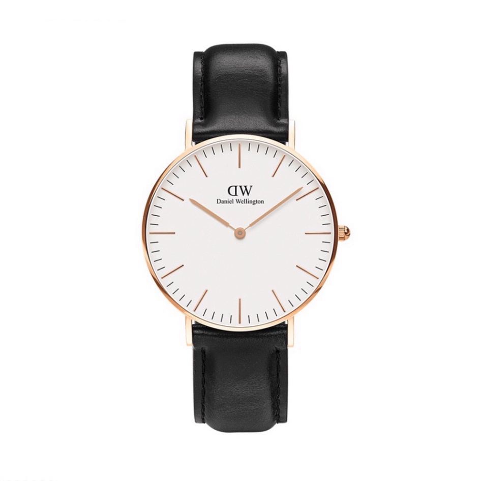 Đồng Hồ DW Dây Da Cặp Đôi Nam Nữ Trẻ Trung Năng Động Size Mặt 32-40mm - Máy Quartz - Bảo Hành 06 Tháng.