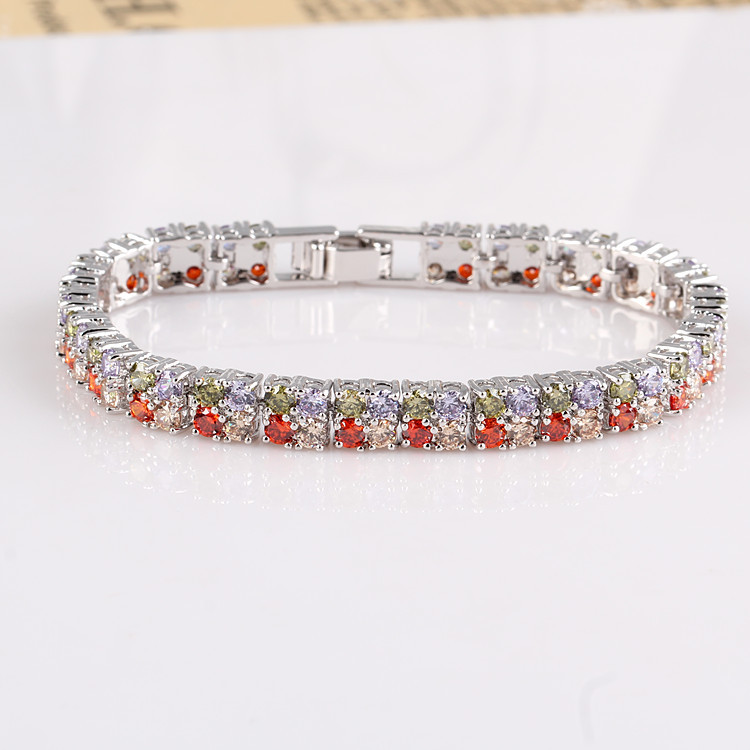 5259 Fashion Zircon Women 's Bracelet 6.5mm X 17cm