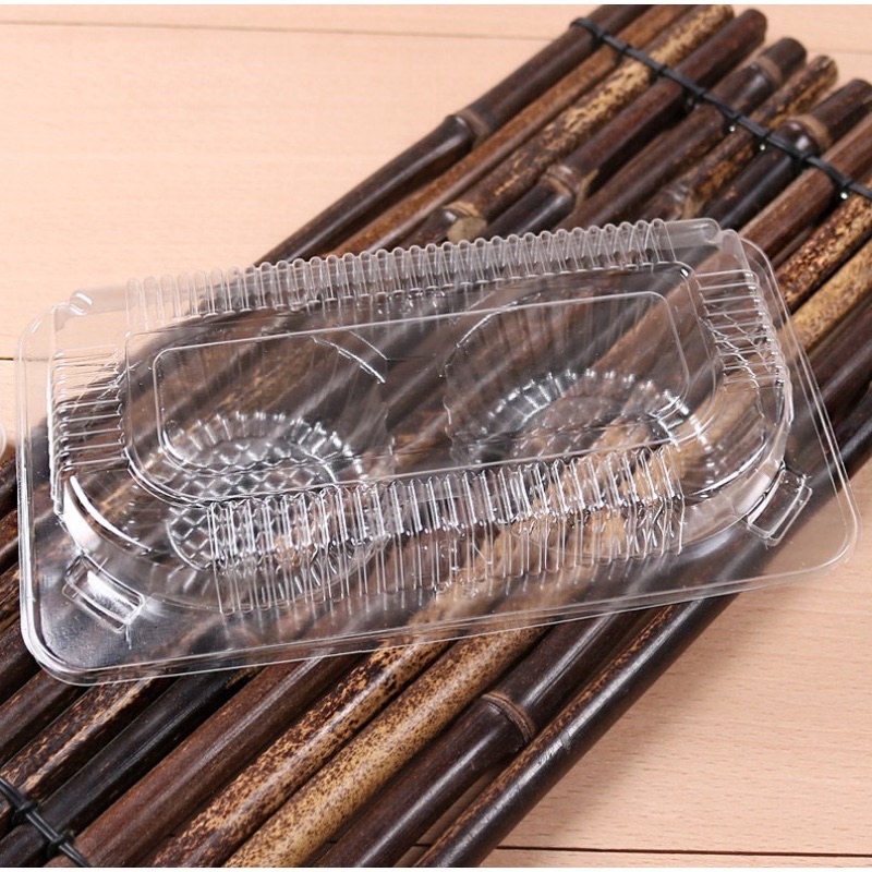 10 Hộp pet 4 ngăn đựng bánh Tart trứng