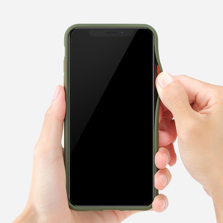 Ốp lưng iPhone X/ XS/ XS Max/ 11/ 11 Pro/ 11 Pro Max nhám mờ viền màu Benks Magic Smooth