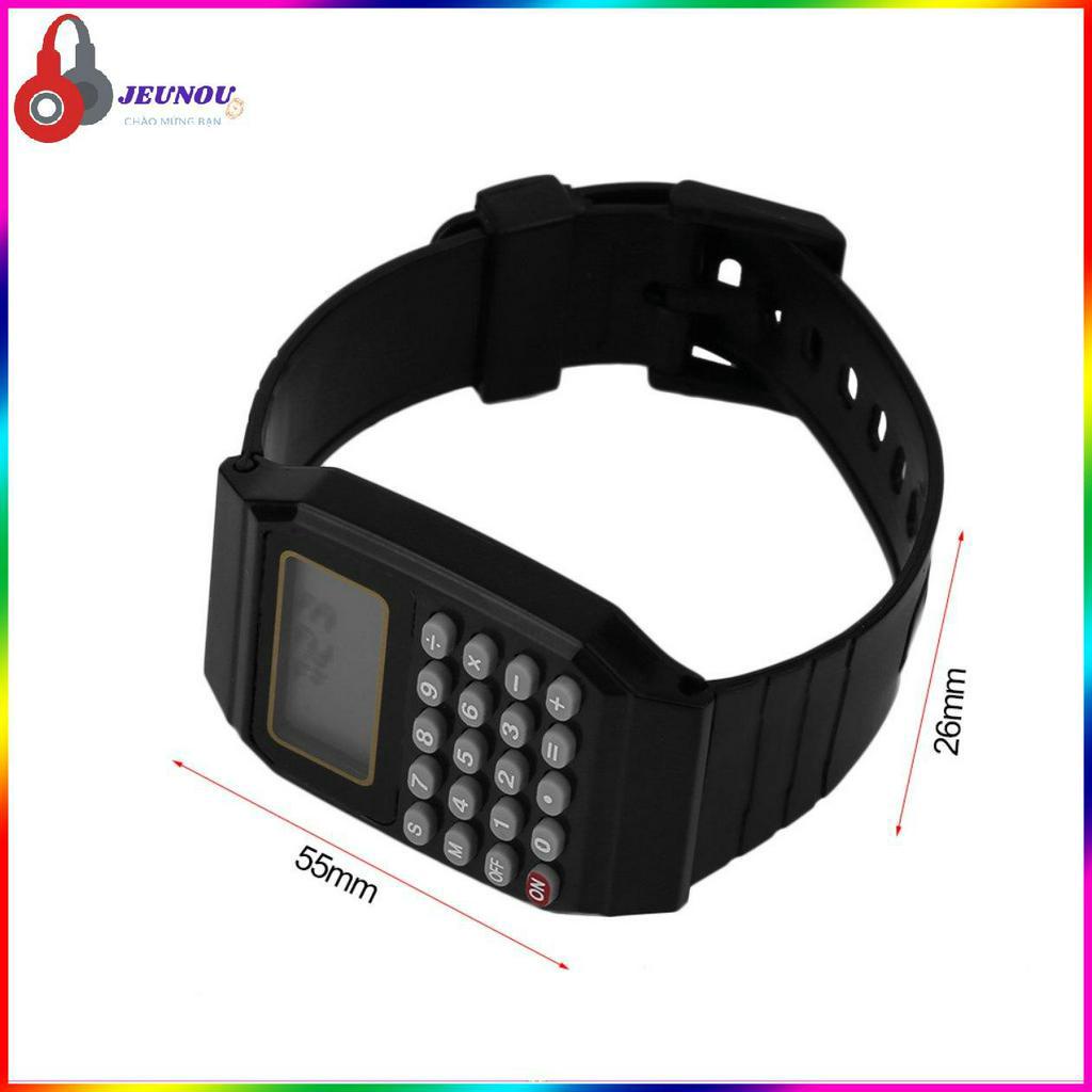Đồng Hồ Điện Tử Máy Tính Dây Silicone