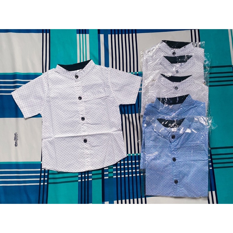 Áo Sơ Mi Cổ trụ cho bé size1-5 XẢ HÀNG NGHĨ BÁN