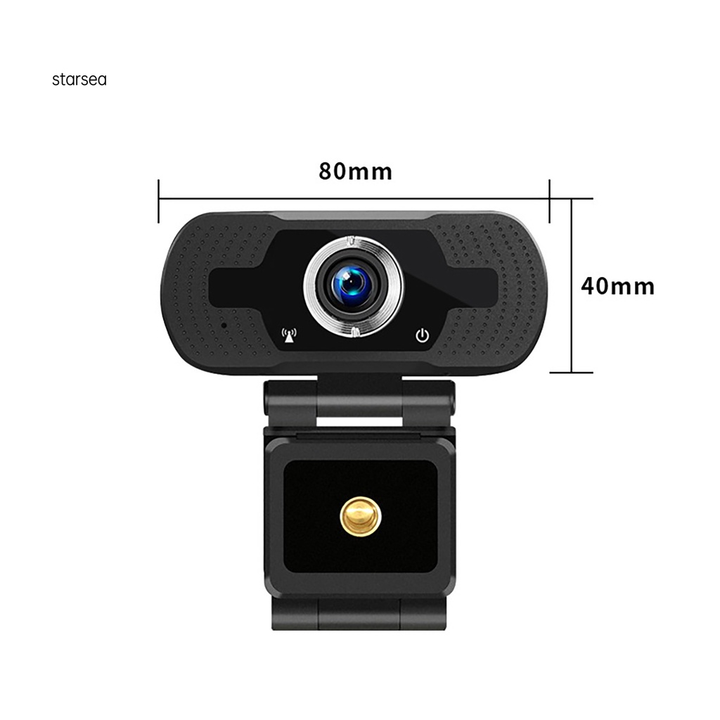 Webcam USB xoay tự động 1080P giảm tiếng ồn tiện dụng | BigBuy360 - bigbuy360.vn