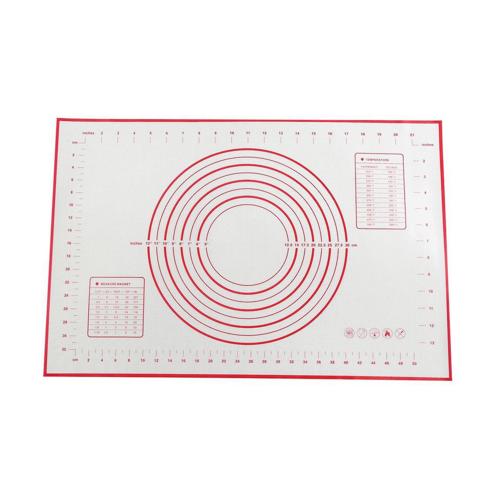 Tấm Silicone chống dính lót nhào bột làm bánh tiện dụng