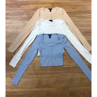 Áo Ribbed Croptop F21