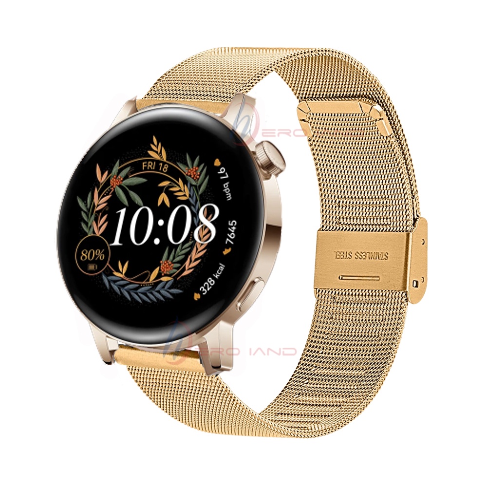 Dây Đeo Thay Thế Bằng Thép Không Gỉ 20 / 22 mm Cho Đồng Hồ Thông Minh Huawei GT3 42mm / 46mm GT GT2