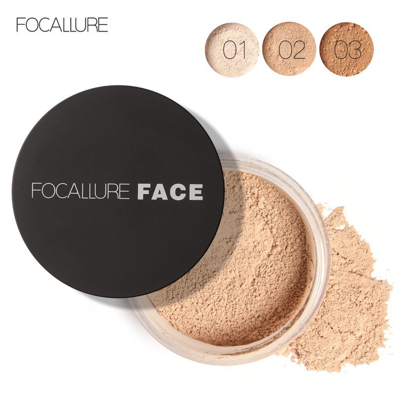 [Buy 1 Get 1 Gift]FOCALLURE Phấn phủ  trang điểm nền với 3 màu tùy chọn 7G