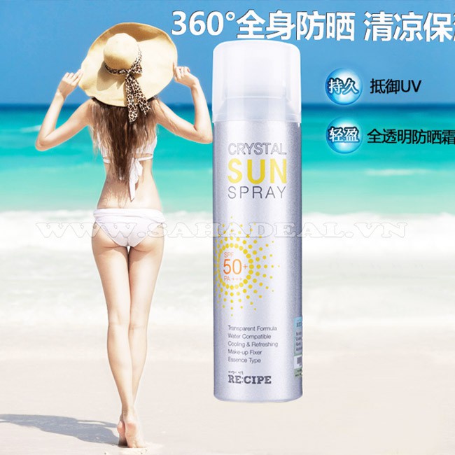 Xịt chống nắng Crystal Rystal Sun Spray 150ML