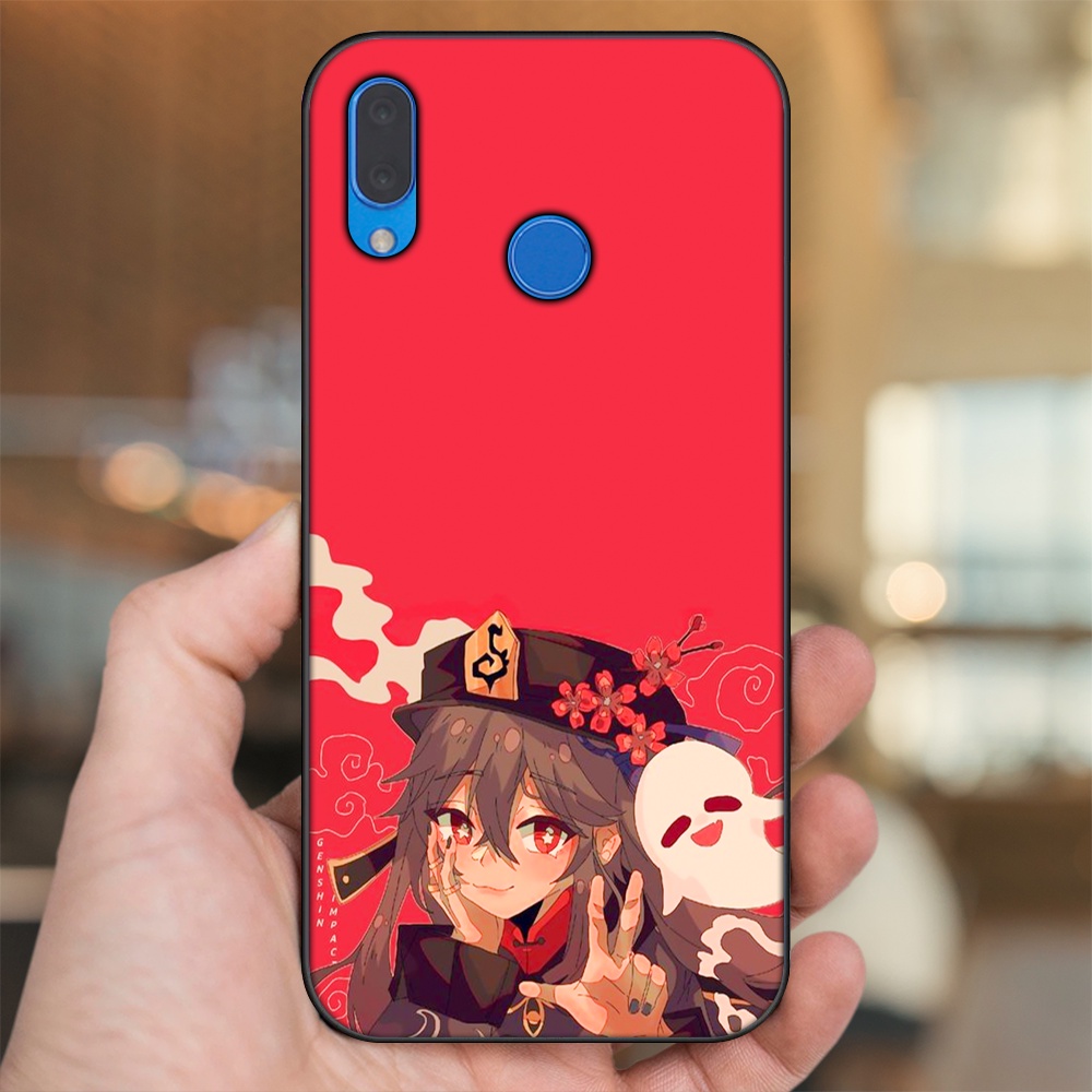 Ốp lưng Huawei Nova 3, Nova 3i, Nova 3e, P20 Lite viền đen in hình Hutao Genshin Impact