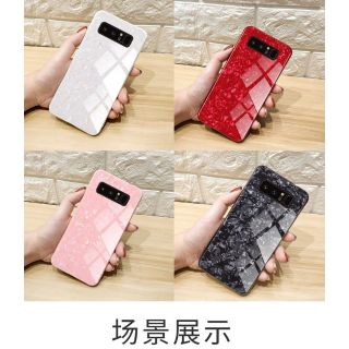Ốp lưng kính vân đá viền dẻo Galaxy S9 Plus