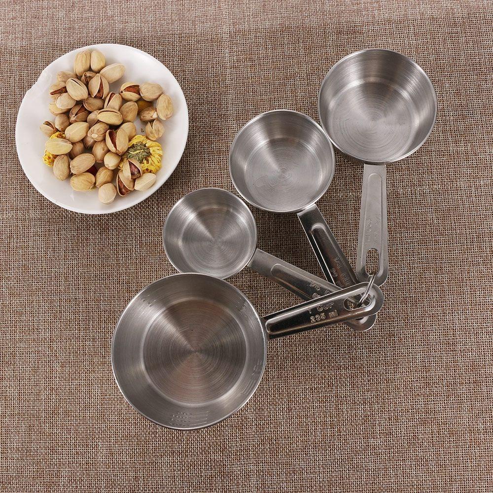 IVORY Cốc Đong Bằng Thép Không Gỉ Thiết Kế Tiện Lợi Cho Nhà Bếp