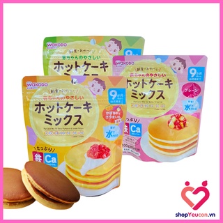 Bột làm bánh rán cho bé ăn dặm Wakodo Nhật Bản date 2023