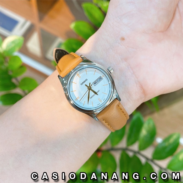 Đồng hồ nữ dây da Casio chính hãng Anh Khuê LTP-V006L-7B2UDF (25mm)