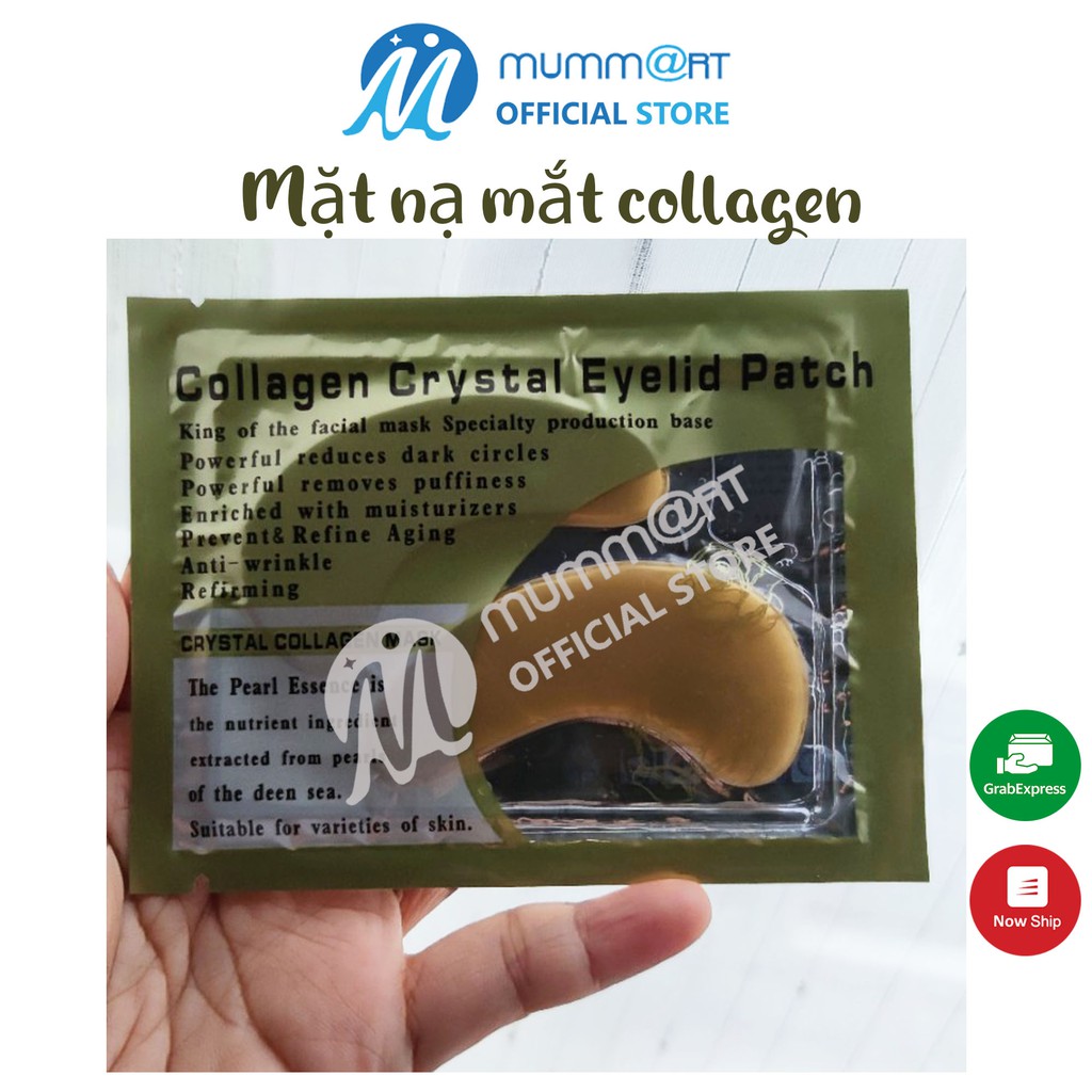 Mặt nạ mắt Collagen Crystal Eyelid Patch làm mờ vết thâm, tăng độ đàn hồi, giảm chảy xệ - Mummart