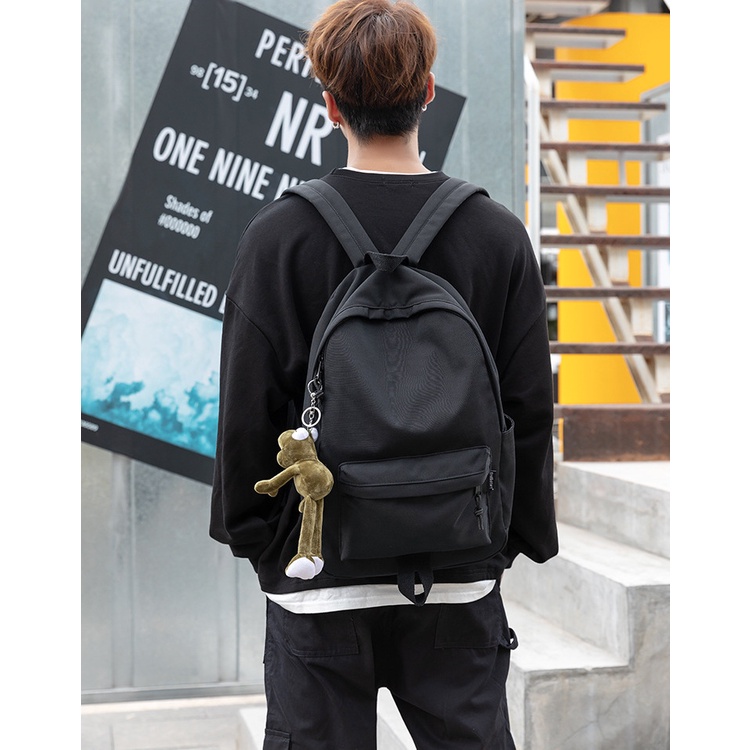 Balo Đi Học Nam Cao Cấp Basic ES 2023 Màu Đen Kiểu Dáng Đơn Giản