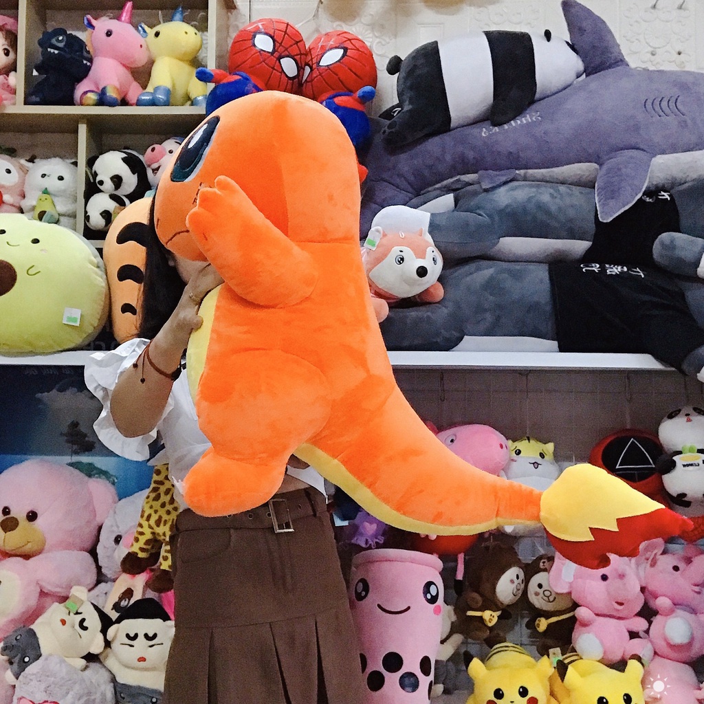 Gấu Bông Pokemon Charmander - Khủng Long Lửa 40cm+50cm+60cm