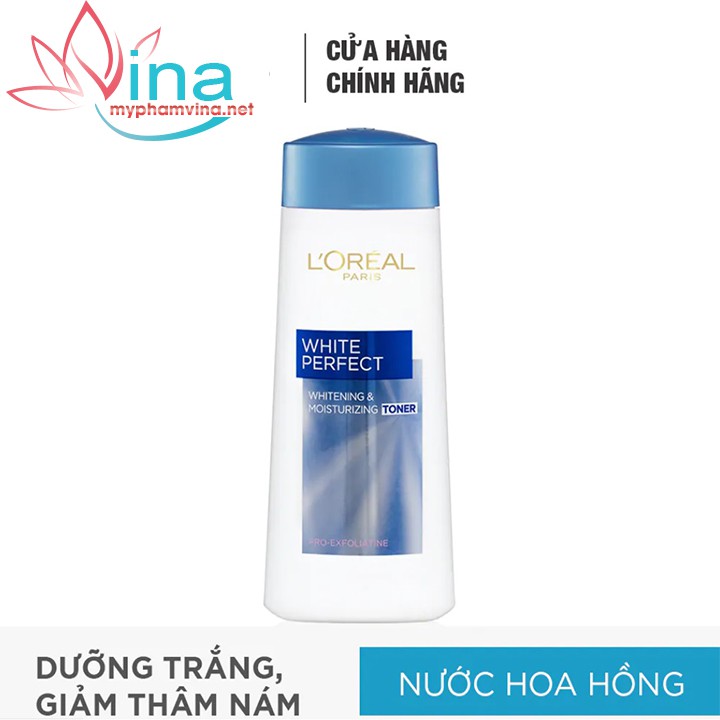 Nước Hoa Hồng Loreal Dưỡng Trắng Da White Perfect Toner 200ml